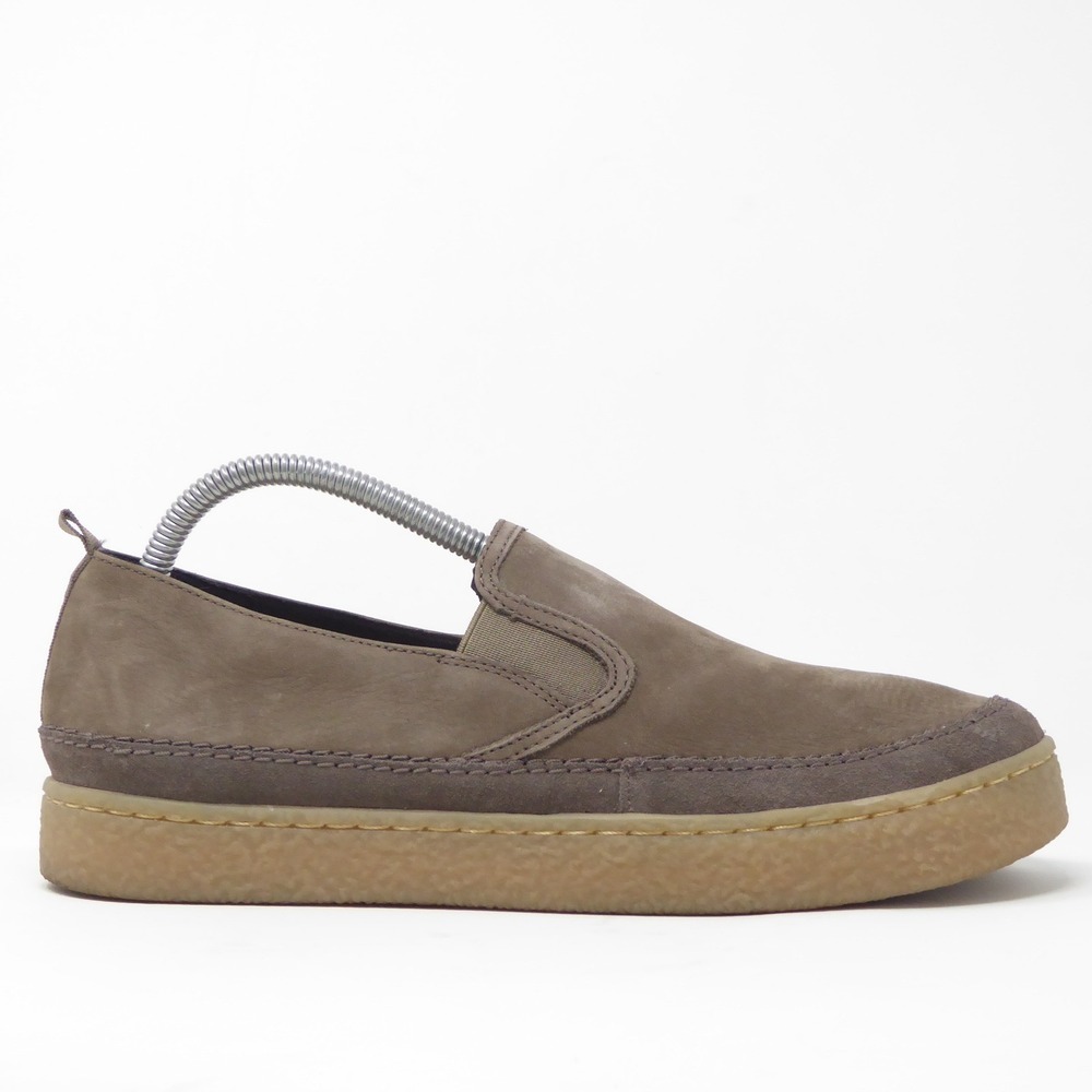 Taupe Slip-On Suede Flats & Loafers